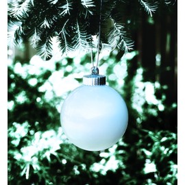 Xodus Innovations WP500 Battery Powered Hanging Decorative Outdoor LED Pulsing 5" Globe Light, White-Single, 1 Count (Pack of 1)