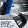 Telescopic Ice Scraper for Car Windscreen with 360 Degree Scratch-Free
