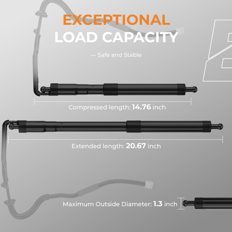 Power Liftgate Struts Compatible with 2013-2018 Toyota RAV4, Left &
