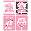 Big Dot of Happiness Last Rodeo - Pink Cowgirl Bachelorette
