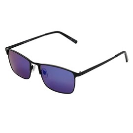 DOCKERS Men's Cecil Sunglasses Rectangle, Black, 55mm