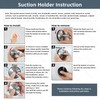 YOHOM Vacuum Suction Cup Hooks Bathroom Suction Hooks Stainless Steel