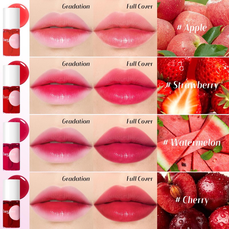 bayfree bayfree Lip Tint Stain Set, Lip Stain Long Lasting