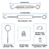 TooTaci 1/8 Stainless Steel Cable, 50ft 1/8 Steel Wire Rope