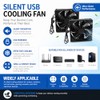 Ventilador de Refrigerador de Caja de Computadora de 2 Piezas