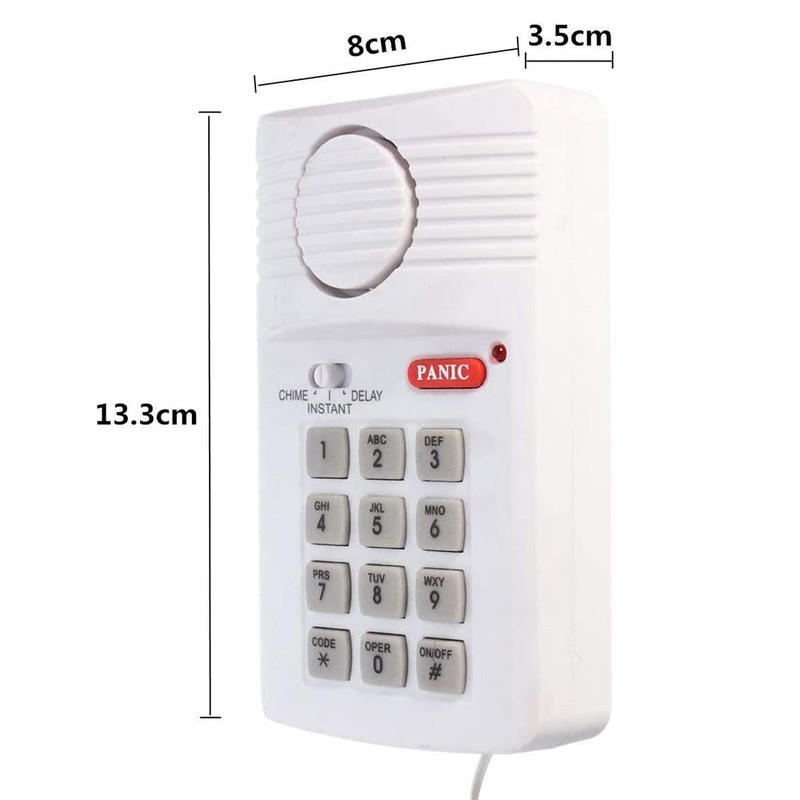 Loud Wireless Door Alarm Security Pin Panic Keypad for Home