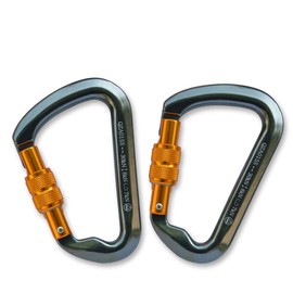 Carabiner Climbing Carabiner with Screw Lock Screw Safety Chain for KN D Ring Ce Certified Operation Easy Aluminum Alloy Ultralight Outdoor Equipment