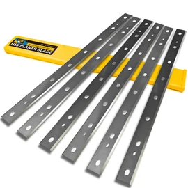 DW734 Planer Blades Knives for DeWalt DW734 7342 Thickness Planers with 12.5 inch HSS Replacement Heat Treated Double edge 2 Set (6 pcs)