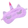 Forlady unicorn sleeping mask, plush cartoon mask for children and