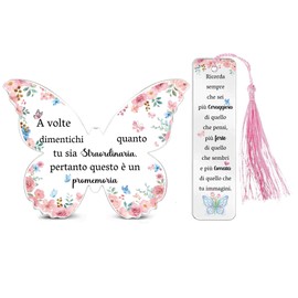 HZBLAZ Acryl-Lesezeichen & Acryltafel Set, 2er Set, Geschenk für Damen, Erziehung für Damen, inspirierende Zeichen und Schilder, Weihnachtsschmuck, personalisierte Geschenke für Freunde, Kollegen