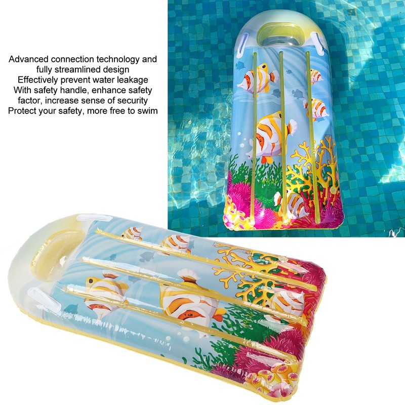 Inflatable Pool Float Kids Lounger Thickened PVC Swimming Floating Mat