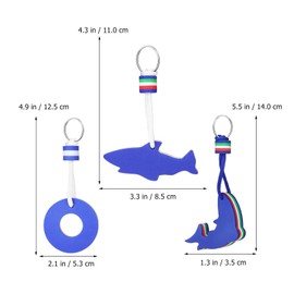 Veemoon Pack of 3 Floating Boat Key Chain Surf Pendant Key Chain Sea Key Chain Accessories for Boating Fishing Sailing Sports or Key Bags, As Shown