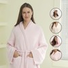 bearberry Hoodless Robe Cozy Robe Lightweight Soft Plush Bathrobe with