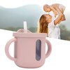 Silicone Sippy Cups Double Handles Lightweight Toddler Training Cup with