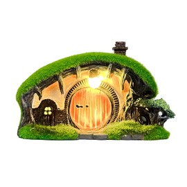 Solar Outdoor Garden Figurine Light, Solar-Powered Statue Lights for Garden & Yard Decoration, Cottage-Themed Outdoor Sculptures for Home & Landscape Accent