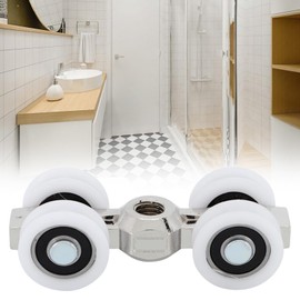 Nimomo Roller for Sliding Doors, Sliding Door Rollers, Sliding Door Roller Slider, Overhead Door Rollers, Bearings, 4 Wheels, Hanging Castors for Furniture, Sliding Doors, Cabinets