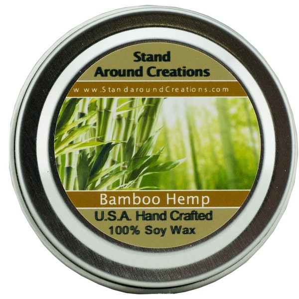 Stand Around Creations Soy Aromatherapy Candle - Scent: Bamboo stalks 2oz.