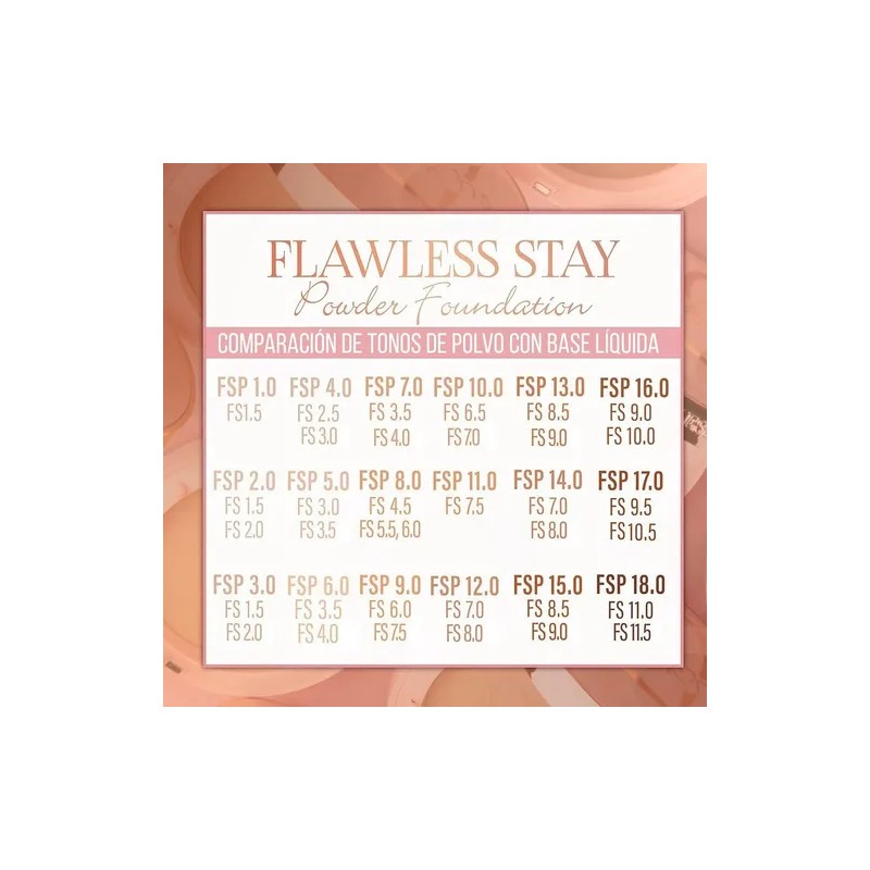 Polvo Compacto Flawless Stay Beauty Creations 100% Original
