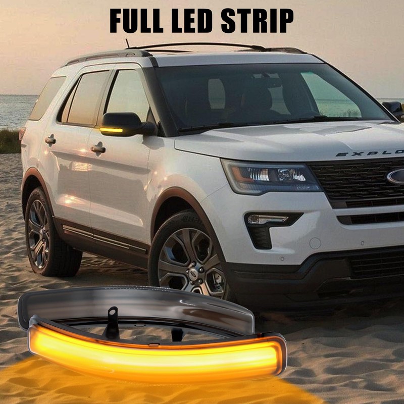doiplent [2pcs] Side Mirror Turn Signal Lights for Ford Explorer