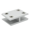 ZUDKSUY 4Pcs For 8-10mm Thick Glass to Glass Clamp 180°