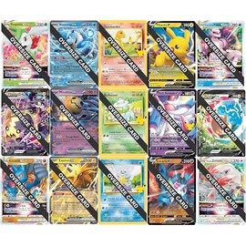 Pokemon - 5 Jumbo Oversize Cards - Random Assortment - No Duplicates - Starters, V, EX, VSTAR, V-Union, Mega, ETC
