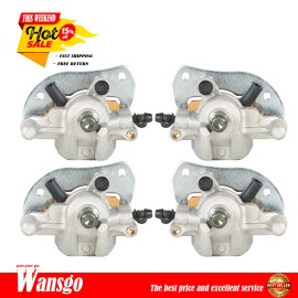 Wansgo Front & Rear Brake Calipers w/Pads for 2007-2020 Yamaha YFM700F/P Grizzly 700 US