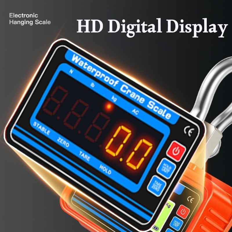 3000kg / 6600lbs Digital Crane Scale, Waterproof Industrial Scale with