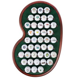 Golf Ball Display Rack | Holds 40 Golf Balls | Unique Putting Green Shape | Two Color Options