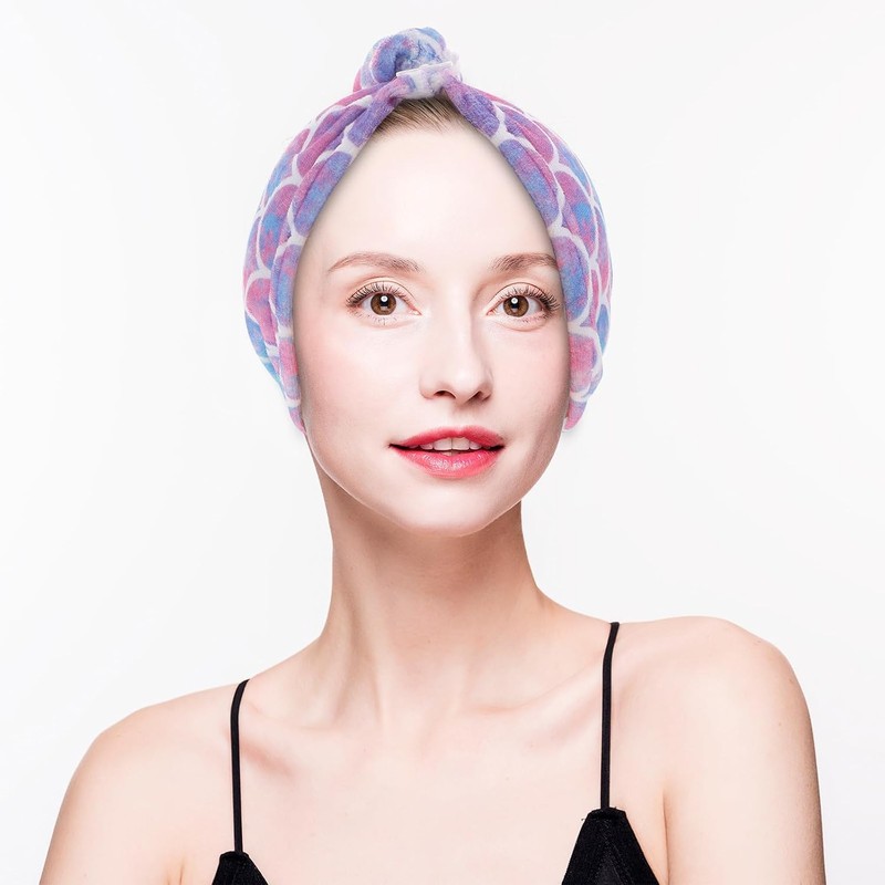 COHEALI 2 Piezas Toalla de Microfibra Absorbente para Cabello Diseño