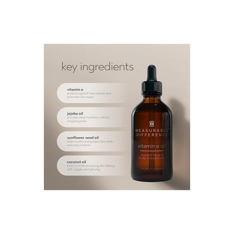 Aceite corporal y facial de Vitamina e