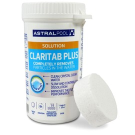 Astral Pool Claritab 15 x 20 g Tablets - Highly Concentrated Flocculation Tablet with Double Effect Coagulation & Flocculation Water Filtration Slow Dissolving for Use in Skimmer Basket