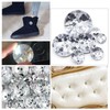 100pcs Acrylic Rhinestone Round Button 15MM 2 Holes Buttons for
