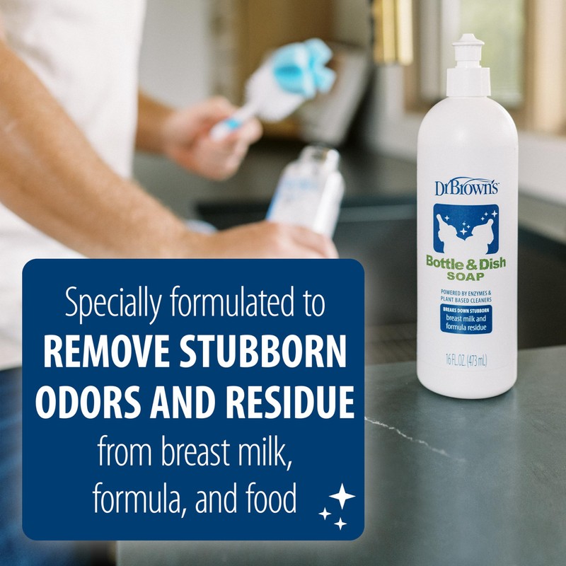 Dr. Brown's Bottle & Dish Soap for Baby Bottles and