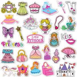 SUSIHI Princess Stickers for Kindle Girls Cute Princess Stickers for Water Bottles Scrapbook Laptop Book Waterproof(70 Pcs)