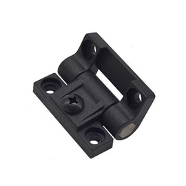 10PCS Adjustable Torque Hinge 43mmx36mm Black Plastic 4 Countersunk Holes Adjustable Position Control Hinges Door Hinges