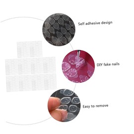 Healeved Nail Glue Tabs Sheets Double-Sided Jelly Glue for Press Nails Easy DIY Manicure Accessory