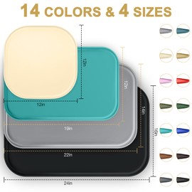 SMILOOL Silicone Pet Feeding Mat with Raised Edge for Food and Water, Dog Bowl Mats, Cat Bowls Placemat with High Lip for Floor Waterproof, Rubber Tray for Cats and Dogs 22 x 14 x0.8 Dark Brown