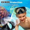 Vvinca Kids Swim Goggles with Nose Cover, Fabric Strap Swimming