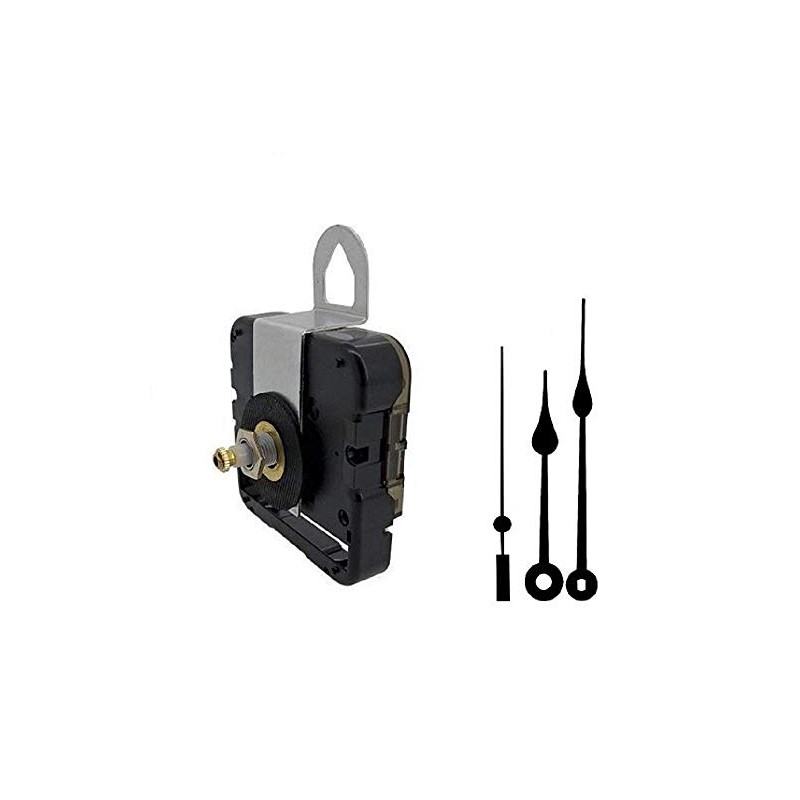 Seiko-SKP Quartz Clock Movement Kit with 5" Black Spade Hands