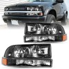 JSBOYAT 4 PCS Headlight Assembly Replacement for 1998-2005 Chevy Blazer