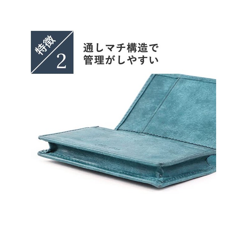 Boosters Business Card Holder, Card Case, Genuine Leather, Pueblo Large