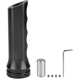 Cubierta del freno de mano Cubierta del protector del freno de mano Universal Auto Car Aleación de aluminio Cubierta del freno de mano Protector de la manija Funda del freno de mano(Negro)