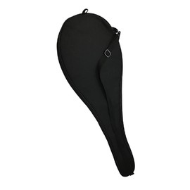 TaktZeit Tennis Bag Lightweight and Padded Single Tennis Racket Cover with Adjustable Shoulder Strap (Black, 31" x11.4)