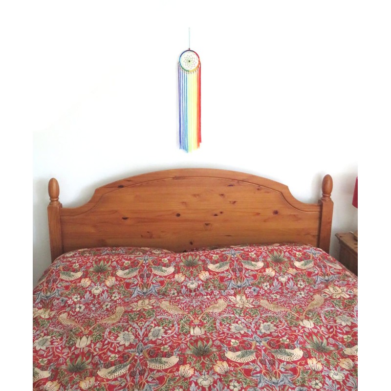 Long Threaded Rainbow Dream Catcher