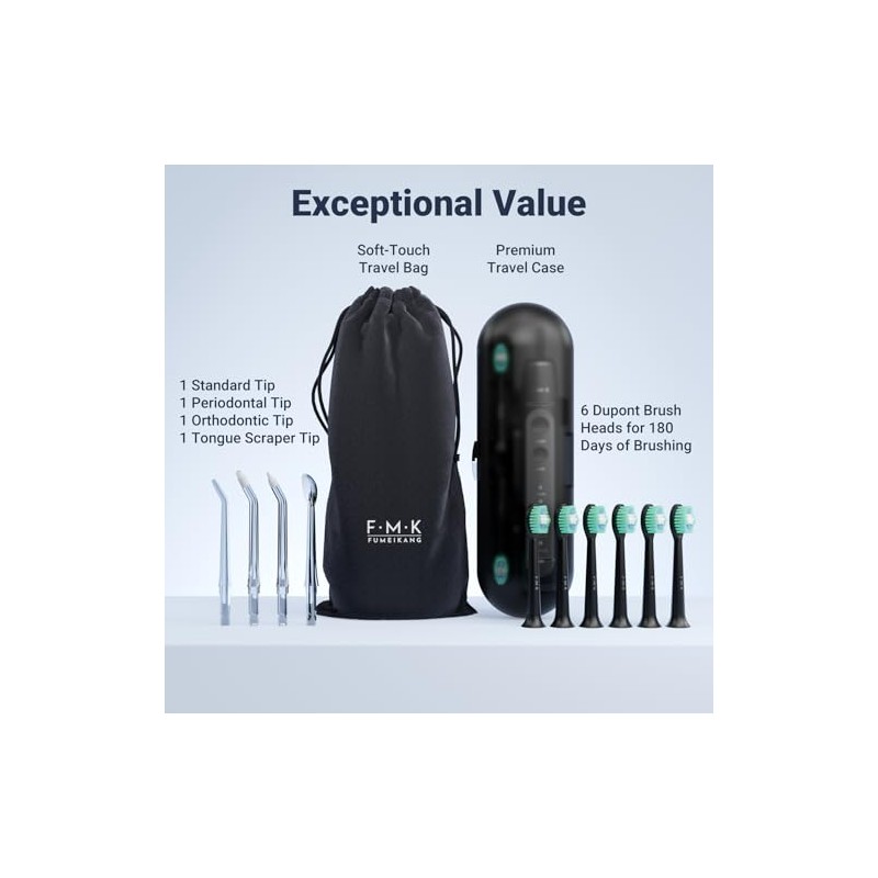 Cepillo de dientes eléctrico para riego oral y cepillo de