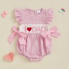 Kuriozud First Fathers Day Baby Outfit Girl Bubble Romper I