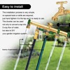 Garden Hose Splitter, 3/4” Rust and Freeze Resistant Outdoor Hose