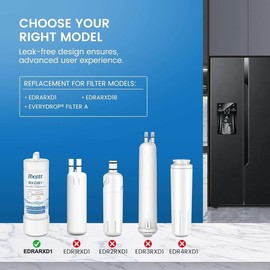 EDRARXD1 Water Filter Replacement-Compatible with Whirlpool EDRARXD1 & Everydrop Filter A ，EDRARXD1B Replacement 2 PACK