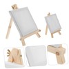 Operitacx Mini Sketching Easel and Canvas Set Portable Wooden Drawing