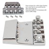 Electric Bass Bridge Replacement 4 Strings Height Adjustable Zinc Alloy